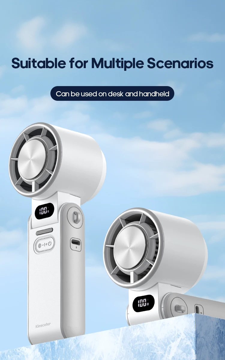 Ventilador Portatil con 100 Niveles de Velocidad