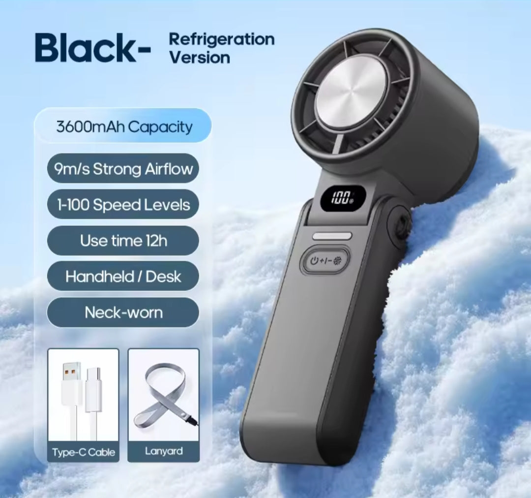 Ventilador Portatil con 100 Niveles de Velocidad