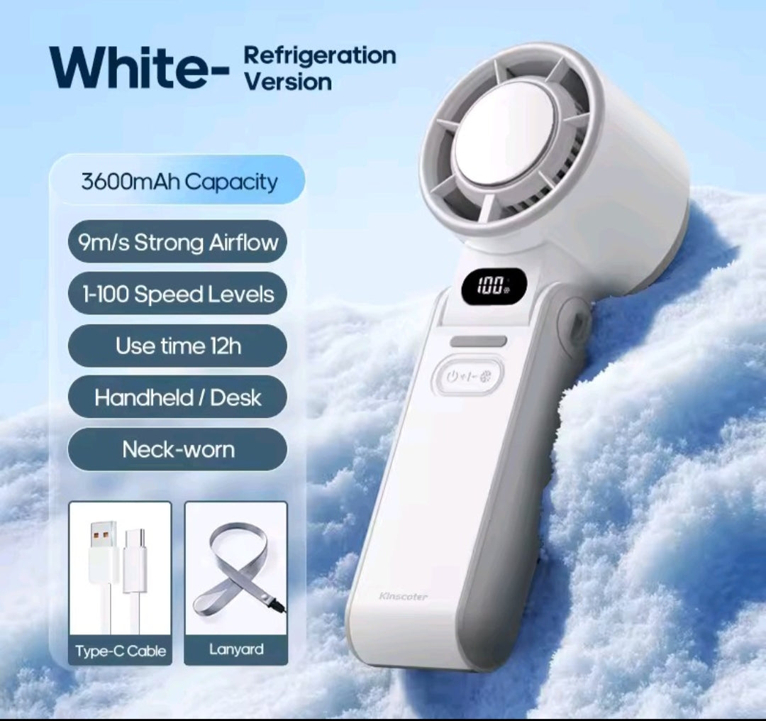 Ventilador Portatil con 100 Niveles de Velocidad